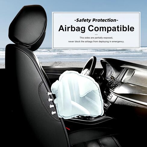 AOMSAZTO Car Seat Cover Fit for Honda CRV 2015 2016 - Full Set CR-V Leather Seat Covers Beige in Kuwait
