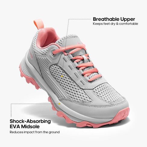 NORTIV 8 Women's Hiking Shoes Lightweight Breathable Mesh Walking Sneakers Outdoor Work Shoes in Saudi Arabia