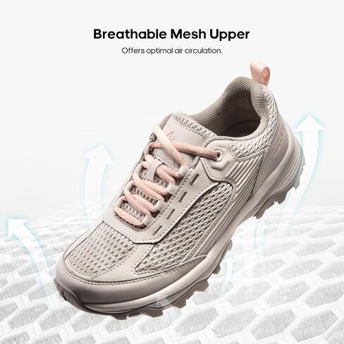 NORTIV 8 Women's Hiking Shoes Lightweight Breathable Mesh Walking Sneakers Outdoor Work Shoes in Kuwait