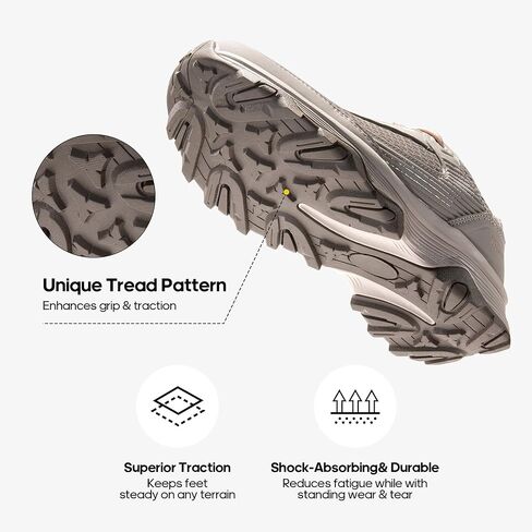 NORTIV 8 Women's Hiking Shoes Lightweight Breathable Mesh Walking Sneakers Outdoor Work Shoes in Kuwait