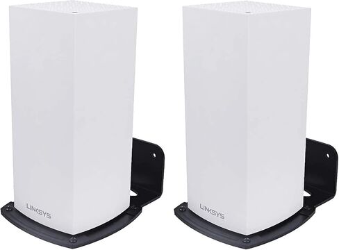 حامل معدني لجهاز Linksys WiFi 6، حامل على الحائط لجهاز Linksys MX10/MX5 AX5300 AX4200 MX8400 MX12600 MX4200 لتوفير المساحة (حامل على الحائط فقط، عبوتان) in Saudi Arabia