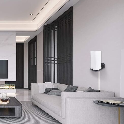 حامل معدني لجهاز Linksys WiFi 6، حامل على الحائط لجهاز Linksys MX10/MX5 AX5300 AX4200 MX8400 MX12600 MX4200 لتوفير المساحة (حامل على الحائط فقط، عبوتان) in Saudi Arabia