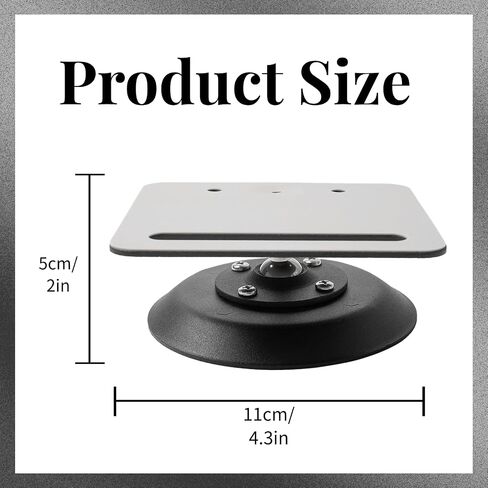 shinar Metal Desktop Speaker Stands,Table Desk Stand Compatible with Sonos Era 300 with Adjustable Swivels up to 360° / Tilts -70° / +70° Table Mount Holder Accessories for Sonos 300 (1-Pack, Black) in Saudi Arabia