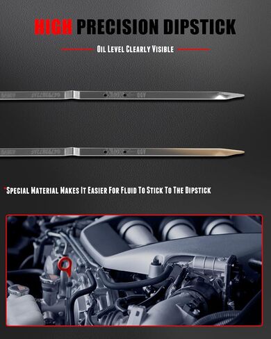 مؤشر مستوى الزيت CCIYU مقاس 26.38 بوصة مناسب لكرايسلر 300 5.7L V8 2009-2017، لدودج تشالنجر 5.7L V8 2009-2017، لشاحن دودج 5.7L V8 2009-2017 in Saudi Arabia