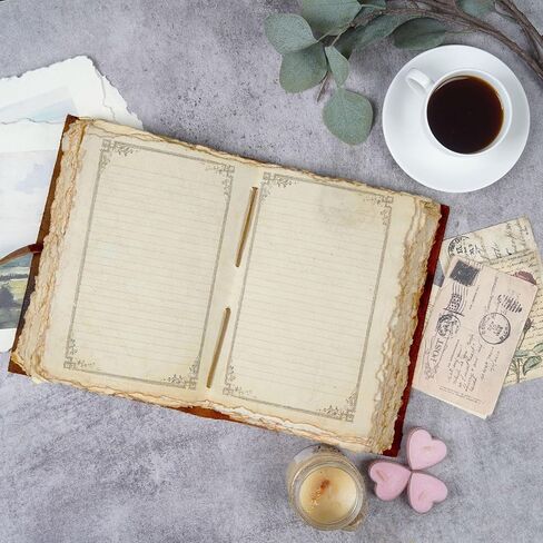 LEATHER VILLAGE Vintage Leather Journal Tree of Life - Leather Bound Journal - Vintage Deckle Edge Paper - Sketchbook - Journal for Women Men - Book of Shadows (Distressed Brown, 8 inchesX6 inches) in Saudi Arabia