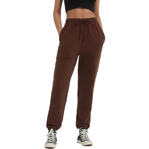 بنطال رياضي نسائي من القطن برباط للركض بنطال مستقيم الساق للسيدات أثناء ممارسة التمارين والركض in Kuwait