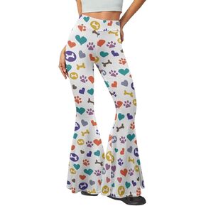 Bulopur Women's Yoga Flared Pants, Soft Lounge Pants for Sports Running, High Waist Tummy Control Workout Pants