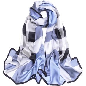 Womens 100% Mulberry Silk Scarf Lightweight Fashion Outdoor Shawl Wraps 71"X35"