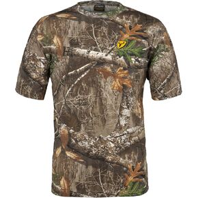 SCENTBLOCKER Scent Blocker Fused Cotton Lightweight Short-Sleeve Shirt, Camo Hunting Clothes