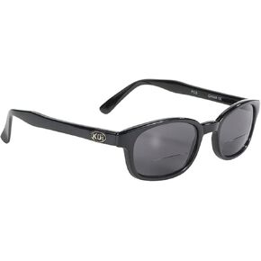 Pacific Coast Sunglasses X-Kd Readerz Smoke Lens 2.25 Rectangular Sunglasses, Black, 55mm, 60mm
