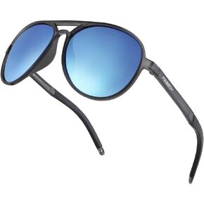 FEISEDY نظارات شمسية مستقطبة للرجال TR90 بإطار مرن عدسات TAC 70S Classic B2608
