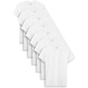 Fruit of the Loom 7-Pack Boys White Crew T-Shirts B7P525B (Medium 10-12)