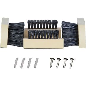 JobSite Boot Scrubber Replacement Brushes - 2 Side & 2 Bottom Boot Scraper Brushes - Compatible JobSite Original & Extra Wide Boot Scrubbers