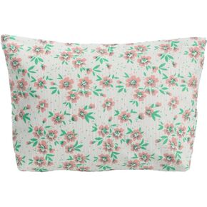 MHDGG Makeup Bag Cosmetic Bag for Women,Large Capacity Floral Cosmetic Bag Makeup Bags Women Travel Accessories Organizer Storage Makeup Bag,Flowers Black