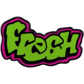 Fresh Graffiti Logo Brooch Green Letter Badge for Clothes Bags Backpacks Party Decoration Christmas Gift Personality Fashion Decorative Jewelry Accessories