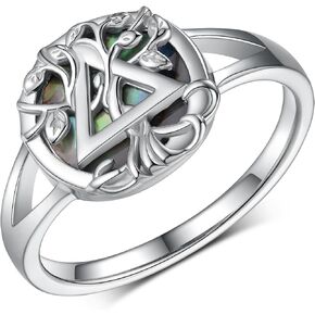 Tree of Life Sobriety Ring Sterling Silver Alcoholics Anonymous Ring AA Symbol Recovery Gifts Sobriety Gifts for Women