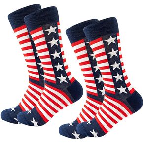 جوارب العلم الوطني للرجال، جوارب جديدة مخططة بنجوم أمريكية منقوشة in Kuwait