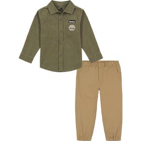 Timberland 2 Piece Long Sleeve Woven Shirt Set