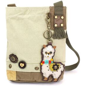 CHALA Handbag Patch Crossbody Canvas Sand (LLAMA)
