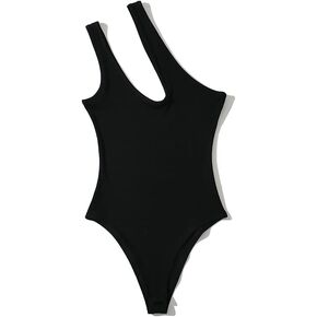 مثير واحد الكتف الأبيض ارتداءها الصيف النساء بلا أكمام التخسيس داخلية سوداء in Kuwait