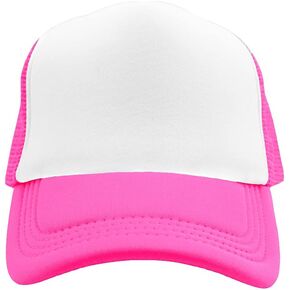TopTie Blank 5 Panel Trucker Hat Foam Front Mesh Back 2 Tone Trucker Snapback Hat