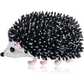 Cute Hedgehog Brooch Pin for Women Teen Girl Fashion Enamel Cartoon Animal Lapel Pins Dress Accessories Birthday Christmas Jewelry Gift