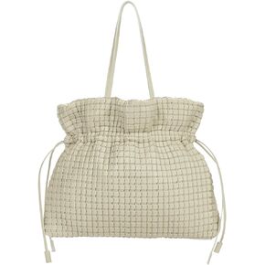 KWANI Square Embossed Big Tote Shoulder Bags for Women and Ladies