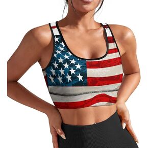 AuHomea Womens Sports Bra Padded Workout Slimming Tank Tops for Women with Built in Bra U Neck Fitness Running Yoga Top