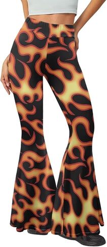 Bulopur Women's Yoga Flared Pants, Soft Lounge Pants for Sports Running, High Waist Tummy Control Workout Pants in Saudi Arabia