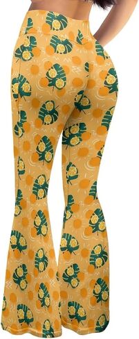 Bulopur Women's Yoga Flared Pants, Soft Lounge Pants for Sports Running, High Waist Tummy Control Workout Pants in Saudi Arabia