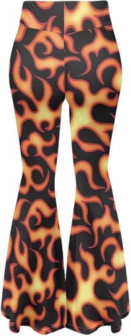 Bulopur Women's Yoga Flared Pants, Soft Lounge Pants for Sports Running, High Waist Tummy Control Workout Pants in Saudi Arabia