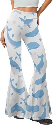 Bulopur Women's Yoga Flared Pants, Soft Lounge Pants for Sports Running, High Waist Tummy Control Workout Pants in Saudi Arabia
