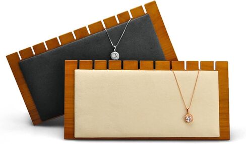 Woodten Solid Wood Jewelry Pendant Necklace Display Stand Props Jewelry Display Stand for Necklace (Grey) in Saudi Arabia