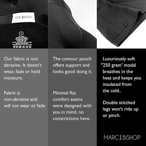 Marc Bishop Men's Underwear Boxer Brief No Fly Mens Briefs Ultra Luxury Performance Soft Moisture-Wicking in Saudi Arabia