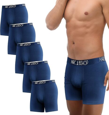 Marc Bishop Men's Underwear Boxer Brief No Fly Mens Briefs Ultra Luxury Performance Soft Moisture-Wicking in Saudi Arabia
