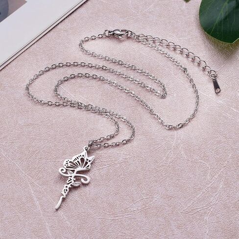 Sister Gifts Butterfly Necklace for Sister Sterling Silver Faith Pendant Necklace for Sister Birthday Gift for Best Friend Christmas Long Distance Jewelry Gifts for Girls Women in Kuwait