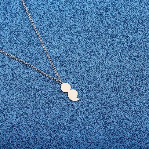 Mental Health Awareness Necklace Semicolon Motivational Pendant Necklace Project Semicolon Jewelry in Saudi Arabia
