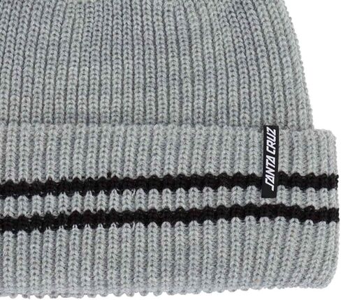 SANTA CRUZ Pit Beanie Long Shoreman Hat HTHR Grey/Blk OS Unisex, Hthr Grey/Blk, One size in Saudi Arabia