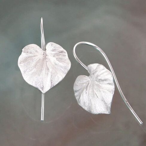 Boho Vintage Leaf Earrings Gold Silver Leaves Plant Dangle Drop Earrings for Women Girls in Saudi Arabia