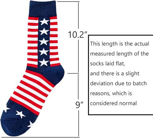 جوارب العلم الوطني للرجال، جوارب جديدة مخططة بنجوم أمريكية منقوشة in Kuwait