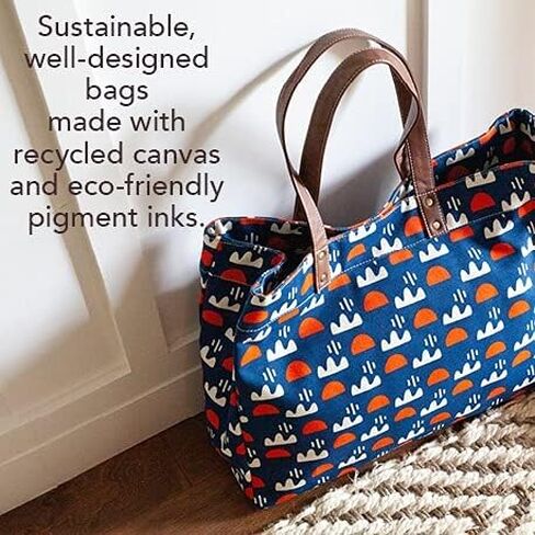 Carryall Tote Bag, Stripes Charcoal in Kuwait