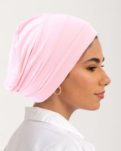 10 قطع من قبعة بيني المترهلة للعلاج الكيميائي قابلة للتمدد للنساء متعددة الالوان، 6 قطع, متعدد الألوان in Kuwait