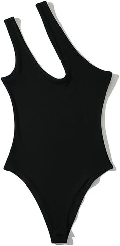 مثير واحد الكتف الأبيض ارتداءها الصيف النساء بلا أكمام التخسيس داخلية سوداء in Kuwait