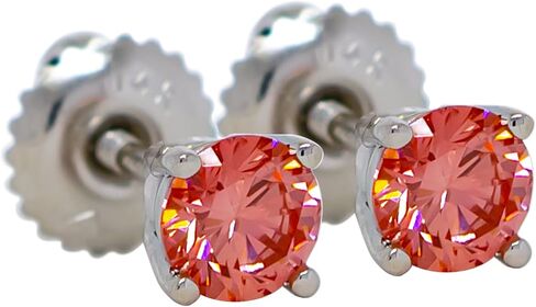 14k Gold Earrings 1.00 Carat Lab-Created Diamond Stud Womens Screw Back VS2-SI1 in Saudi Arabia