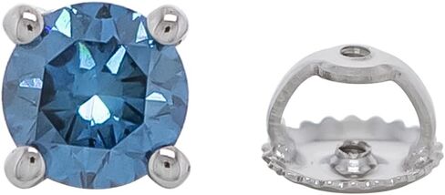 14k Gold Earrings 1.00 Carat Lab-Created Diamond Stud Womens Screw Back VS2-SI1 in Saudi Arabia