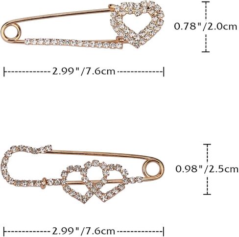 Fashion Women Brooches and Pins Sets with Faux Crystal Rhinestones Gold Plated Surface with Alloy 4 Pieces Women Brooches Gift Idea for Women For Scarf Hat Dress Uniform, Alloy, Rhinestones, Peral, in Kuwait
