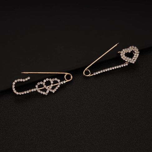 Fashion Women Brooches and Pins Sets with Faux Crystal Rhinestones Gold Plated Surface with Alloy 4 Pieces Women Brooches Gift Idea for Women For Scarf Hat Dress Uniform, Alloy, Rhinestones, Peral, in Kuwait