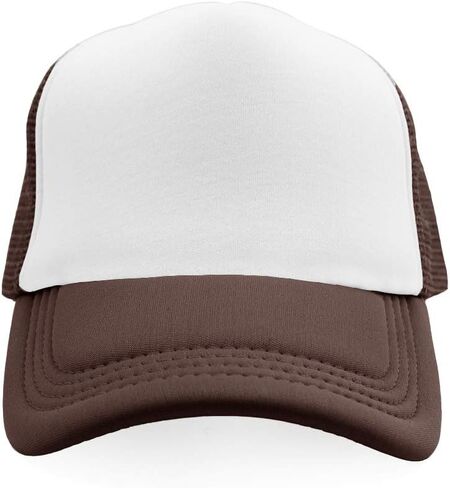قبعة سائق الشاحنة فارغة من TopTie مكونة من 5 ألواح من الإسفنج الشبكي الأمامي الخلفي بلونين قبعة Snapback لسائقي الشاحنات in Saudi Arabia