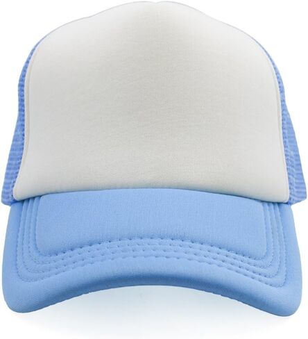 قبعة سائق الشاحنة فارغة من TopTie مكونة من 5 ألواح من الإسفنج الشبكي الأمامي الخلفي بلونين قبعة Snapback لسائقي الشاحنات in Saudi Arabia