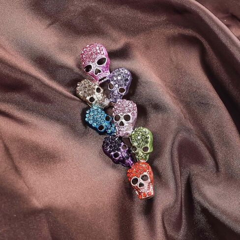 دبابيس بروش الهالوين الملونة على شكل جمجمة من YOQUCOL للنساء والفتيات هدية بروش الهالوين in Kuwait